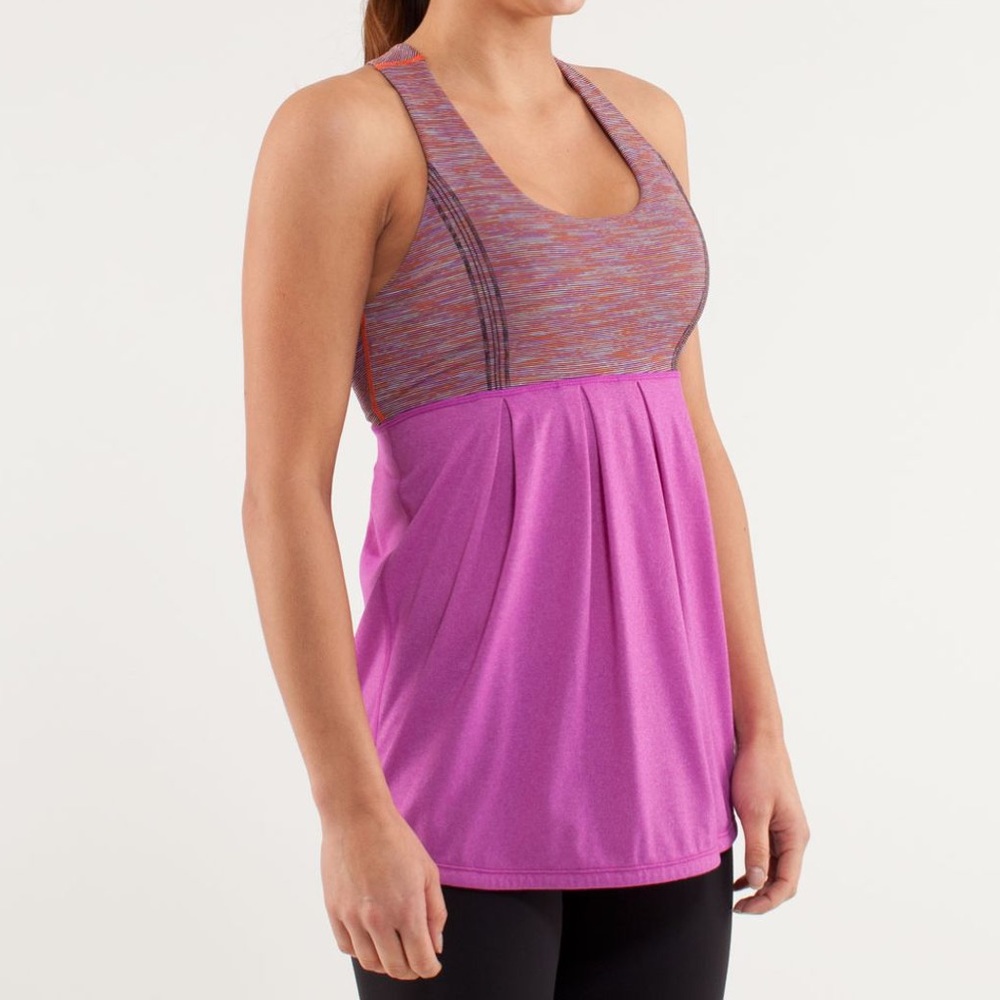 Lululemon Power Dance Tank Heathered Ultra Violet